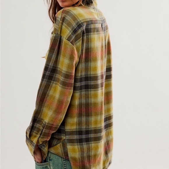 Free people Izzie Cargo top (olive combo) - Picture 2 of 6